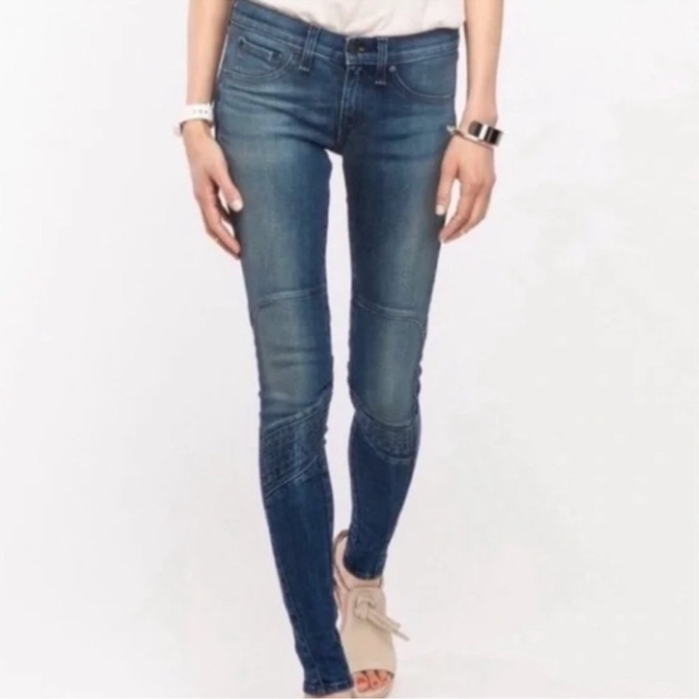Rag & Bone Samurai Moto Skinny‎ Jeans in Cardiff 28